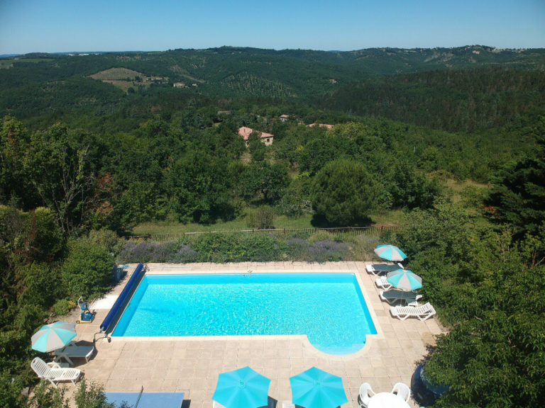 Aerial view of pool